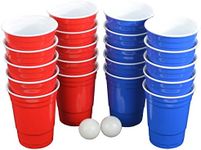 Fairly Odd Novelties Pro Series Beer Pong, 20 Cups Drinking Game Gift Set, 16oz, Multicolor