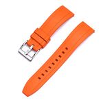 WAMD Quick Release FKM Rubber Watch Strap - Datona (Orange, 20 mm)