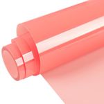 WRAPXPERT Coral HTV Heat Transfer Vinyl Roll,12''x5ft Peach HTV Iron on Vinyl, Heat Press Vinyl for T-shirts,Fabrics,Easy to Transfer & Cut