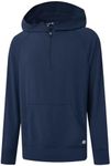 M MAELREG Mens Hoodie Pullover Performance Dry Fit Lightweight Quarter Zip Workout Sport Golf Hooded Sweatshirt Men Cobalt Heather