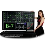 Innovatronix Bingo Flashboard Controller - US Version 75 Numbers - with 8 Meters/26 Feet and 1 Meter/3.28 Feet HDMI Cable & DC 5V Power Supply - Use for Games | TV NOT Included