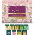 I LOVE YOU MOM - Gifts for Mom | Assorted Tea Gift Set (9 Count) Individually Wrapped Long Leaf Pyramid Tea Bags | Mom Gift from Daughter & Son