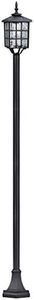 Kemeco ST4324SS4 LED Cast Aluminum Solar Lamp Post Street Light for Outdoor Garden