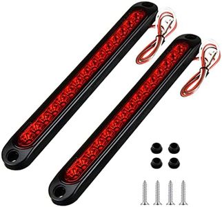 PerfecTech 15 LED Trailer Brake Tail Light, LED Bar Stop Turn Tail Lights Waterproof Assembly Brake Strip Red Light for Marine Boats Golf Cart Offroad Truck RV UTV ATV