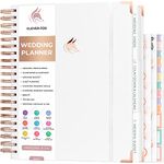 Clever Fox Wedding Planner – Wedding Book & Organizer for the Bride – Wedding Planning Binder with Pockets, Tips & Checklists – Wedding Notebook – Engagements Gift – 25.5x28cm (White)