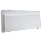 RecPro RV Range Vent Cover with Locking Damper White | Camper Trailer Exterior Vent