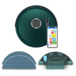 bObsweep PetHair SLAM Robot Vacuum Cleaner with Wet/Dry Mop, Advanced LiDAR Mapping with Editable Map/NoSweep Zones, Alexa/Google Compatible, Good for Pet Hair, Carpet, Hardwood and Tile, in Jade