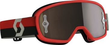 Scott Buzz MX Pro Youth Off-Road Motorcycle Goggles - Red/Grey/Gold Chrome Works/One Size