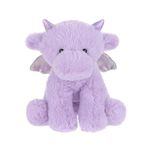 Apricot Lamb Purple Dragon Plush Stuffed Animals for Kids, Soft Cute Plush Toys for Baby Girl and Boy, Fluffy Purple Dragon Purple 7.9 Inches