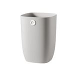 Bathroom Bin, Small Office Bin Plastic Waste Paper Rubbish Bins, Modern Trash Can for Bathroom, Bedroom, Living room 7L, GREY