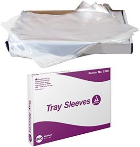 Dynarex 2160 Tray Sleeve, Tattoo and Dental Tray Sleeve, 10 1/2" x 14", Pack of 500