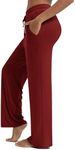 Maxbee Wide Leg Pants Woman Yoga Pants with Pockets Casual Loose Drawstring Sweatpants Comfy Lounge Pajama Pants