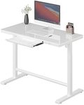 AITERMINAL Glass Standing Desk with