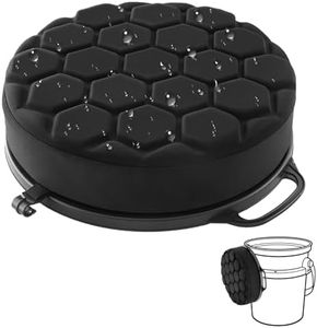 5 Gallon Bucket Seat for Yeti Loadout Bucket Only, 3" Thickened Foam Cushion, 360°Swivel Seats with Hang-It Hook, Seat lid for Dove Duck Hunting, Ice Fishing, Baseball, Camping, Gardening