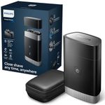 Philips Portable Shaver, On-The-Go Wet and Dry Electric Shaver, ComfortCut Blade System, 3D Floating Heads, Compact Design, Powerful Battery, Model PQ888/06