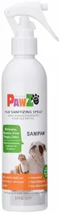 PawZ SaniPaw Dog Paw Cleaner and Odor Eliminator Spray, 8 Oz Paw Sanitizer and Dog Repellent Spray, 1 Pack