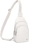 INICAT Crossbody Sling Bags Fanny Packs Purses Chest Bag for Women(Ivory)