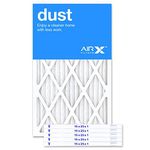 AIRx Filters Dust 15x25x1 Air Filter MERV 8 AC Furnace Pleated Air Filter Replacement Box of 6, Made in the USA