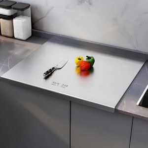 Stainless Steel Cutting Board,Cutting Boards for Kitchen,Chopping Board,Large Cutting Board for Chopping Meat,Vegetables,Fruits,Cheese - 47.24 * 22.83in