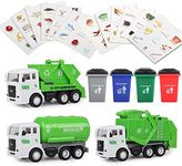 FIVEDAOGANG Garbage Truck Toy, 3 Pa