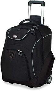 High Sierra Powerglide Wheeled Backpack, Black, One Size, Powerglide Wheeled Backpack