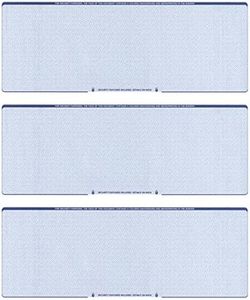 Blank Checks Paper Stock-Checks 3 On A Page-100 Per Pack (Blue Diamond)