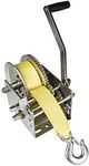 Fulton 142424 Winch, 3200 lbs., 2-Speed with Heavy Duty 20' Strap, 1 Pack