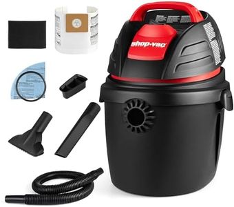 Shop-Vac 9303511 2.5 Gallon Wet Dry Vacuum, 2.5 Peak HP, 1.25 Inch Diameter x 4 Foot Hose, 6 Ft Cord Length, Wall Mounted, Includes Filters, Ideal for Jobsite, Garage, Car & Workshop