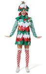 U LOOK UGLY TODAY Women's Ugly Christmas Jumper Funny LED Light-up Reindeer Sweater Top, Tree Up Your Candy Cane