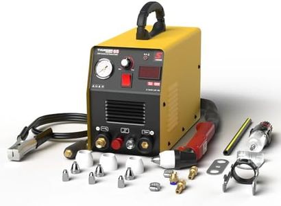 SUSEMSE 65 Amp Plasma Cutter Non-Touch Pilot Arc Portable IGBT Inverter Plasma Cutting Machine with Accessories, Max Cutting Thickness 16mm, 230V