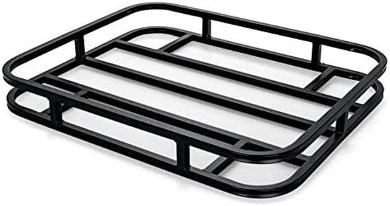 Camco Eaz-Lift RV Bumper Mounted Cargo Carrier - Perfect for Carrying Cargo on The Back of Your RV - Fits 4-inch and 4-1/2-inch Bumpers - Mounting Hardware Included (48470), Black