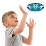 Force1 Scoot Hand Operated Drones for Kids or Adults - Hands Free Mini Drone, Easy Indoor Small UFO Flying Ball Drone Toys for Boys and Girls (Blue)