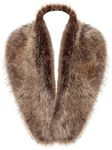 La Carrie Women's Faux Fur Collar Scarf Wrap Cold Winter Warmer (Raccoon, 80cm,31.5in)