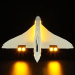 BRIKSMAX Lighting Kit for Lego Icons Concorde - Compatible with Lego 10318 Building Set- Not Include Lego Set