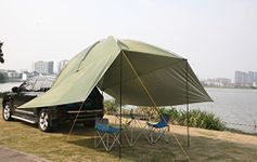 Wanbeeder Outdoor Camping Car Canopy Rear Shade Tent Car Gazebo Tent SUV Awning Tent for Sun Shelter…