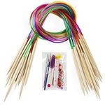 18 Pairs Bamboo Knitting Needles Se