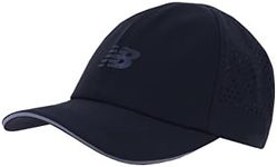 New Balance Men's and Women's Laser Performance Run Hat, One Size, Black