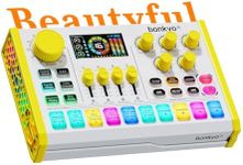 Z10 Live Sound Card, Professional Audio Mixer, Voice Changer & Noise Reduction, Metal Body & Color Screen, 2000mAh Battery, Adjustable Lighting Effects, DJ Mixer for Gaming/Podcasting/Karaoke