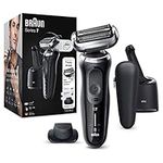 Braun Series 7 Electric Shaver for Men with, Precision Beard Trimmer, Wet and Dry, SmartCare Center, Rechargeable, Cordless Foil Razor, Black, 70-N7200cc