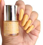 Debelle Gel Nail Polish Yellow Topaz (Mustard Yellow Nail Paint)|Non Uv - Glossy Finish |Chip Resistant | Seaweed Enriched Formula| Long Lasting|Cruelty And Toxic Free| 8Ml