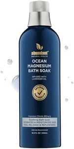 Abundant Natural Health MAG I.C. Magnesium Bath Soak Infused with Lavender Oil to Hydrate, Soothe and Moisturize Skin, Relax and Replenish Muscles, Highly Concentrated Pure Magnesium Salts, 500mL