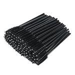 G2PLUS 100 PCS Black Eyelash Brushes Spoolies - Eyebrow Spoolie Brushes -Disposable Mascara Wands - Eyelash Extension Brushes for Extensions