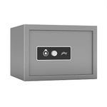 Godrej Security Solutions Forte Pro 20 litres Safe Locker for Home & Office with Mechanical Key Lock (Light Grey)