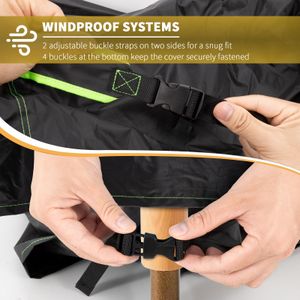 BEEWAY Waterproof Garden Furniture Cover – 420D Oxford, Air Vent, Windproof, 125x63x73cm