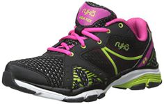 Ryka Women's Vida RZX Training Shoes, Black Pink/Lime Blaze, 8 UK