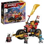 LEGO® NINJAGO® Kai’s Mech Rider EVO 71783 Building Toy Set Featuring a Ninja Motorcycle, Mech, Kai and Bone Warrior Minifigures; Action Toys for Kids Aged 7+