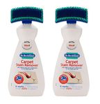 2 x Dr. Beckmann Carpet Stain Remover with Brush Perfect for Carpets and Soft Furnishings 650ml