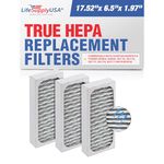 LifeSupplyUSA True HEPA Filter Replacement Compatible with Hunter HEPAtech Tower 30964, 30965, 30715, 30716, 30717, 30770, 30771 Air Purifier (3-Pack)