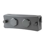 16.7Ft Washing Line Retractable, Wall Mounted Clothes Line Retractable Clothesline Twin, Clothes Drying Line Retractable Washing Lines, Laundry Line Outdoor Bathroom Balcony Hotel (grey, twoline)