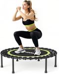 40" Rebounder Trampoline for Adults, Quiet & Stable Mini Fitness Trampoline for Indoor & Outdoor Exercise, 8mm Bungee Cord Rebounder for Workout, Max Load 330 lbs